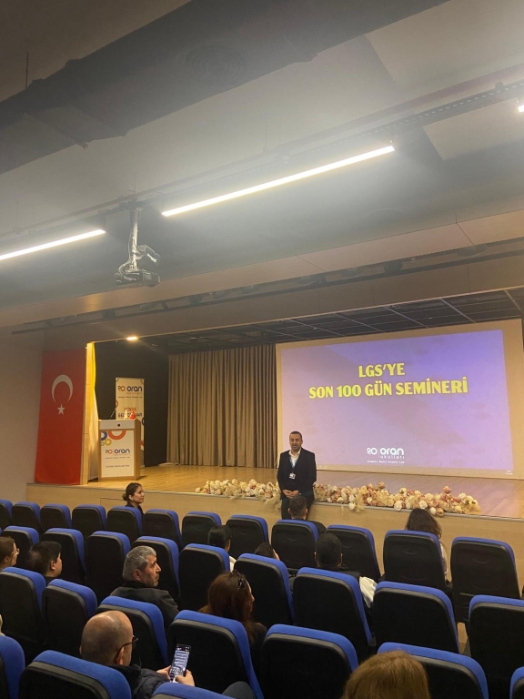 Okulumuzda 8. sınıf velilerimize yönelik “LGS’ye Son 100 Gün” semineri gerçekleştirdik.